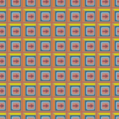 Kot düğmeleri Dikişsiz desen vektör çizim ile 