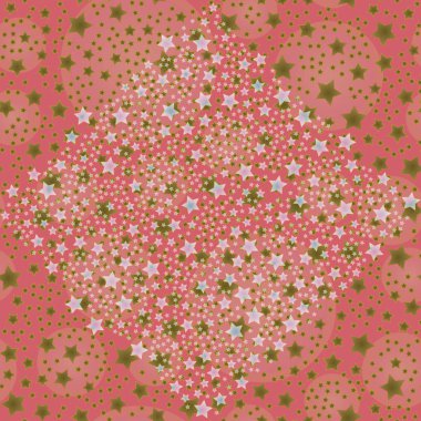 soyut geometrik renkli seamless modeli yıldız ile. Vektör çizim 