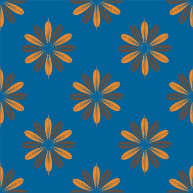  arka plan için çiçekli soyut geometrik seamless modeli