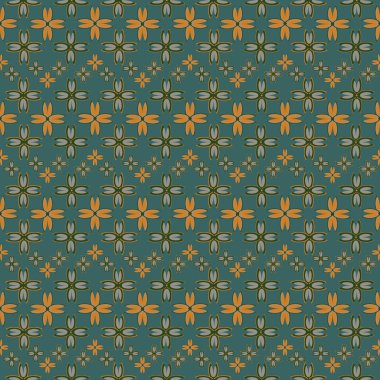 Çiçekler, vektör çizim ile çok renkli geometrik seamless modeli 