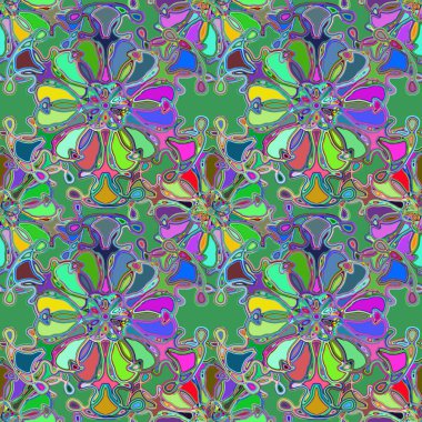 Soyut kaleydoskop renkli Dikişsiz desen arka planı için. 