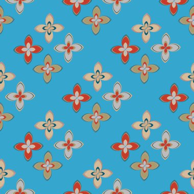  soyut çiçek geometrik Dikişsiz desen arka planı için