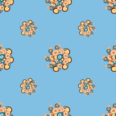 soyut geometrik renkli Dikişsiz desen arka plan için vektör çizim