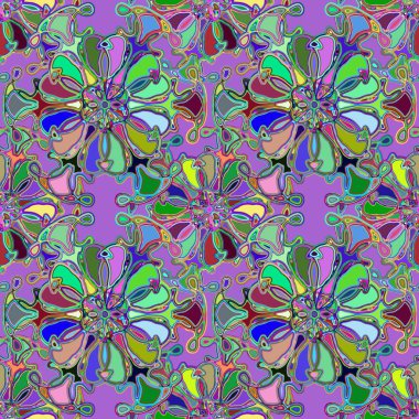 Soyut kaleydoskop renkli Dikişsiz desen arka planı için. 