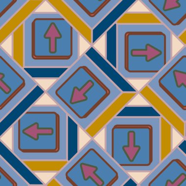 Kot düğmeleri Dikişsiz desen vektör çizim ile 