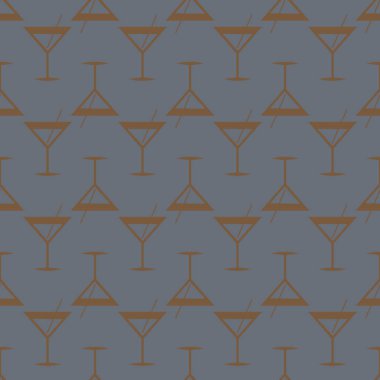 Tropik kokteyller desen, renkli kesintisiz vektör çizim