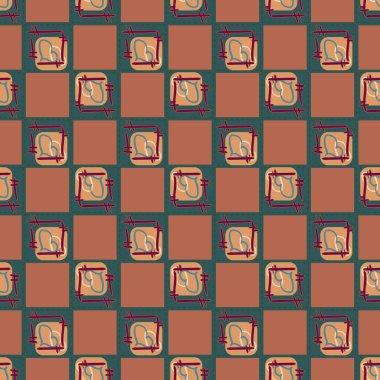 Soyut kalpleri arka plan için seamless modeli doodle