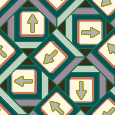 Kot düğmeleri Dikişsiz desen vektör çizim ile 