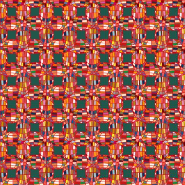 Soyut kaleydoskop desen renkli mozaik küre ile