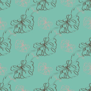 Renkli Yay ve kurdeleler sorunsuz desenli arka.