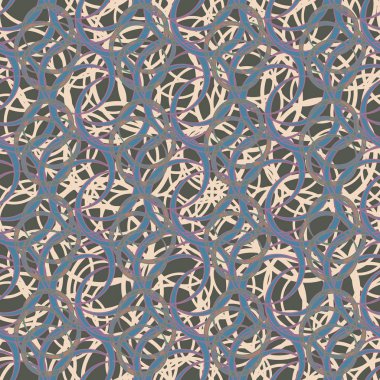 vektör çizim arka planı için daireler ile seamless modeli   