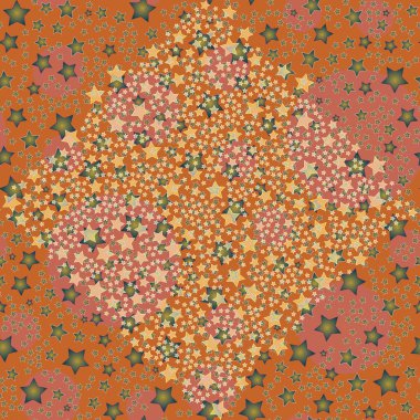 soyut geometrik renkli seamless modeli yıldız ile. Vektör çizim 