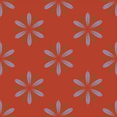  arka plan için çiçekli soyut geometrik seamless modeli