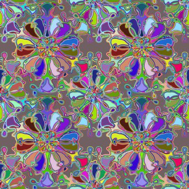 Soyut kaleydoskop renkli Dikişsiz desen arka planı için. 