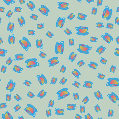 Kahve ya da çay Dikişsiz desen bardak.