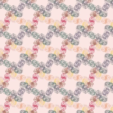 Arka plan, vektör çizim için soyut renkli seamless modeli