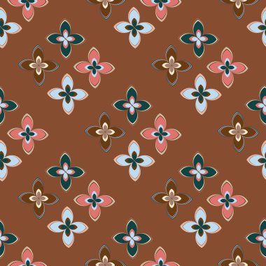  soyut çiçek geometrik Dikişsiz desen arka planı için