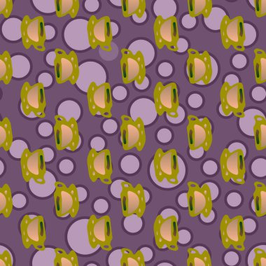 Bardak kahve veya çay arka plan seamless modeli üzerinde noktalı.