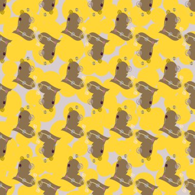 Soyut kalp doodle arka plan için seamless modeli. 