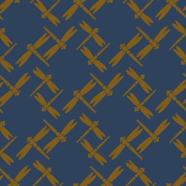 Dekoratif renkli seamless modeli ile şirin yusufçuk