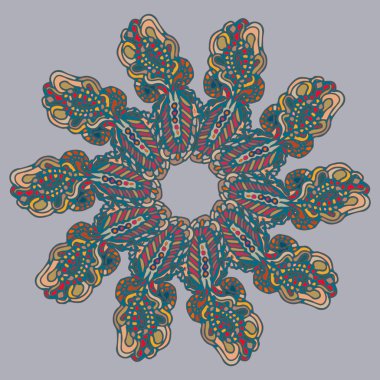 Stil zentangle yeni simetrik mandala doodle ile sanat esin kaynağı oldu. Duvar kağıdı, desen dolgularını, web sayfaları, yüzey dokuları için dekoratif nesne-ebilmek var olmak kullanılmış.