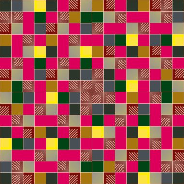 küpleri ve kareler vektör çizimi