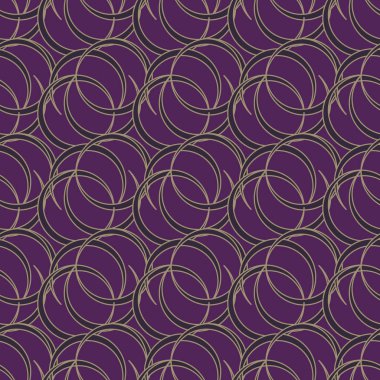 vektör çizim arka planı için daireler ile seamless modeli   