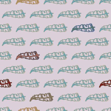 Memphis tarzı zemin ağaç yaprakları 