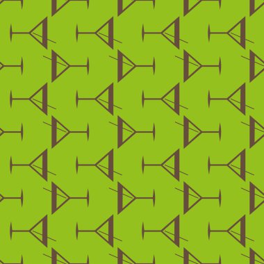 Tropik kokteyller desen, renkli kesintisiz vektör çizim