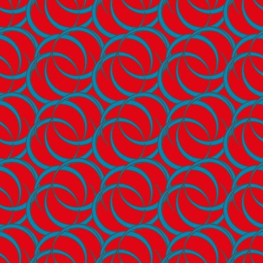 vektör çizim arka planı için daireler ile seamless modeli   