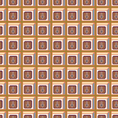 Kot düğmeleri Dikişsiz desen vektör çizim ile 