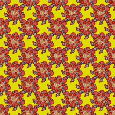 soyut geometrik renkli Dikişsiz desen arka plan için vektör çizim