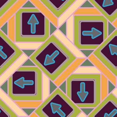 Kot düğmeleri Dikişsiz desen vektör çizim ile 