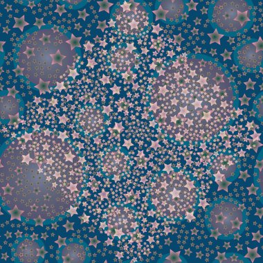 soyut geometrik renkli seamless modeli yıldız ile. Vektör çizim 