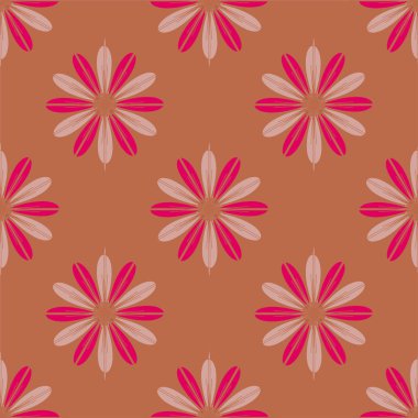  arka plan için çiçekli soyut geometrik seamless modeli