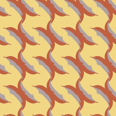 Dekoratif renkli seamless modeli sevimli yunuslar ile