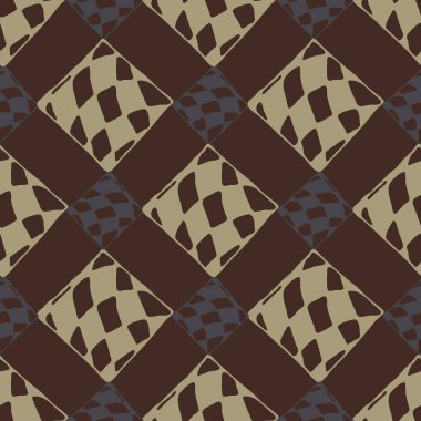 Soyut renkli geometrik Dikişsiz kareli desen arka planı için.