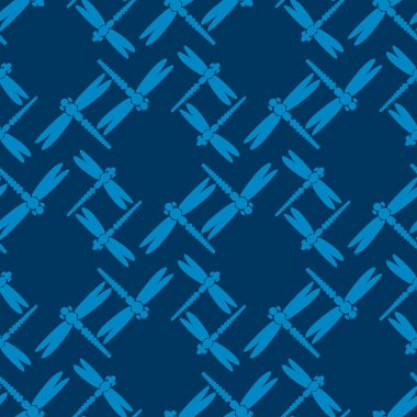 Dekoratif renkli seamless modeli ile şirin yusufçuk