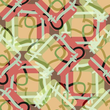 Soyut kalpleri arka plan için seamless modeli doodle