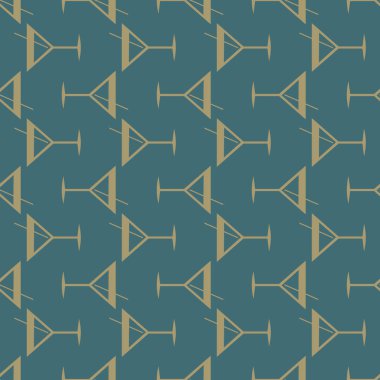 Tropik kokteyller desen, renkli kesintisiz vektör çizim