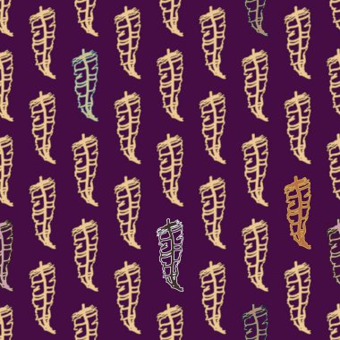 Memphis tarzı zemin ağaç yaprakları 