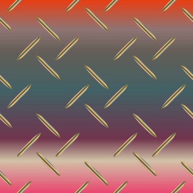 Oluklu demir, paslanmaz çelik arka plan, vektör çizim 