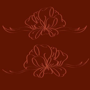 Yay ve şerit vektör karikatür çizimi