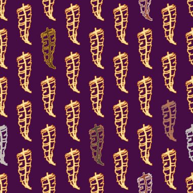 Memphis tarzı zemin ağaç yaprakları 