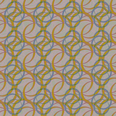 vektör çizim arka planı için daireler ile seamless modeli   