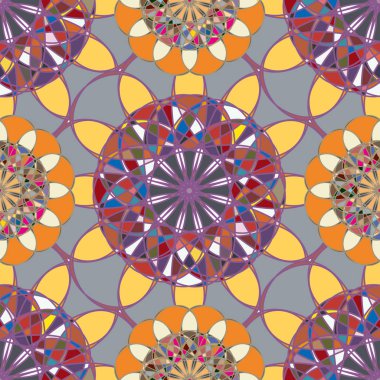  soyut çiçek geometrik Dikişsiz desen arka planı için