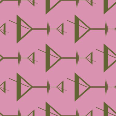 Tropik kokteyller desen, renkli kesintisiz vektör çizim