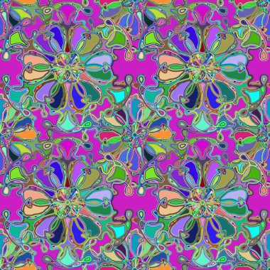 Soyut kaleydoskop renkli Dikişsiz desen arka planı için. 