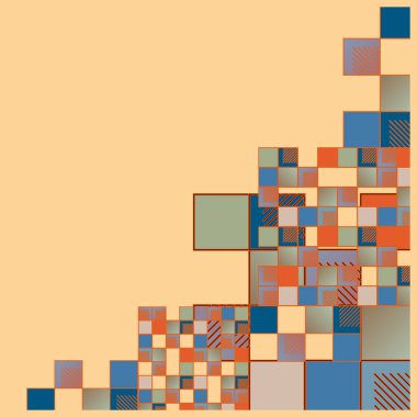 küpleri ve kareler vektör çizimi