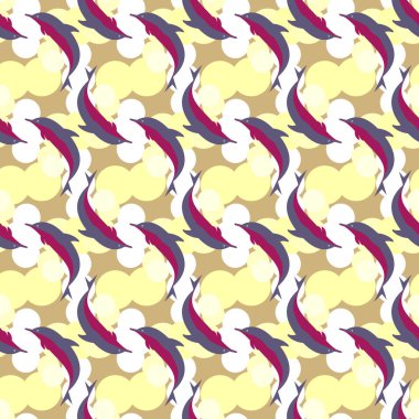 soyut geometrik renkli Dikişsiz desen arka plan için vektör çizim